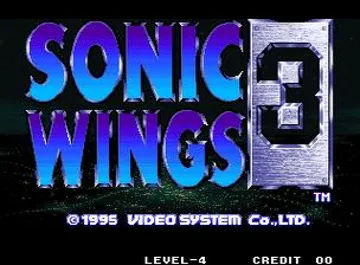 Aero Fighters 3 / Sonic Wings 3 screen shot title